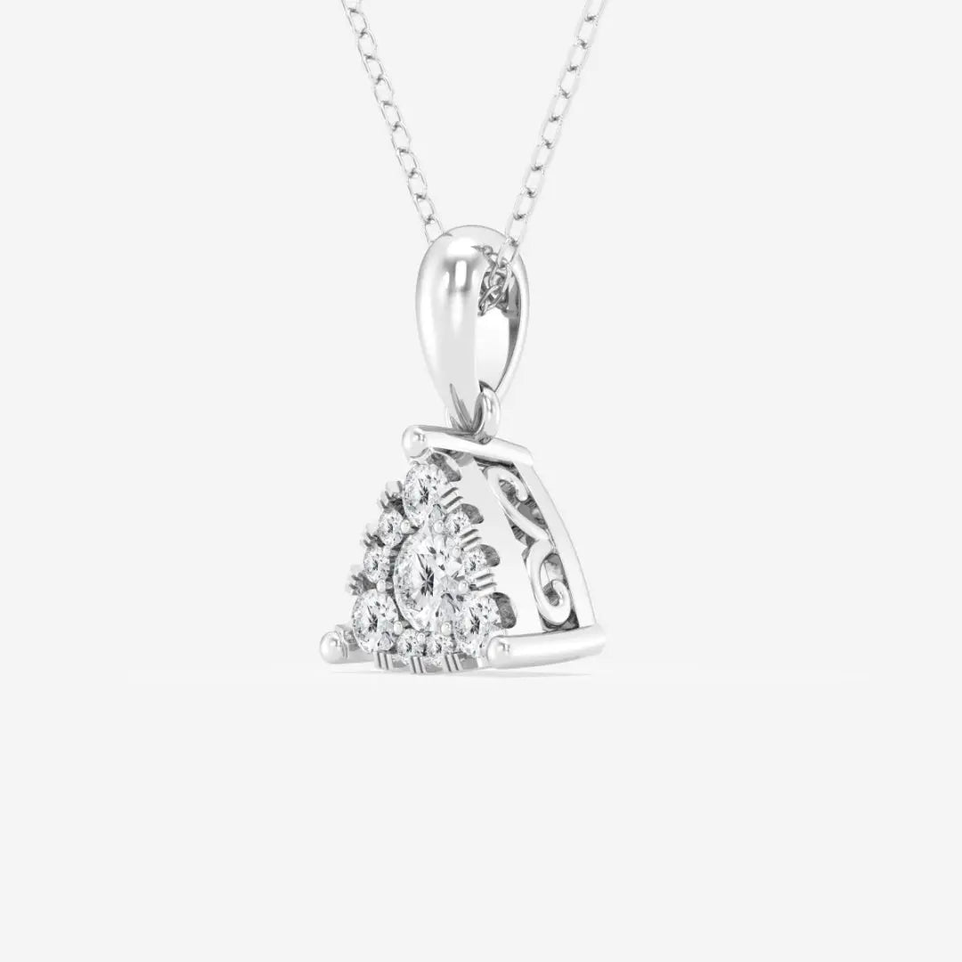Lab Grown 1.72 CT Round Cut Diamond Celtic Necklace Jewel Carts