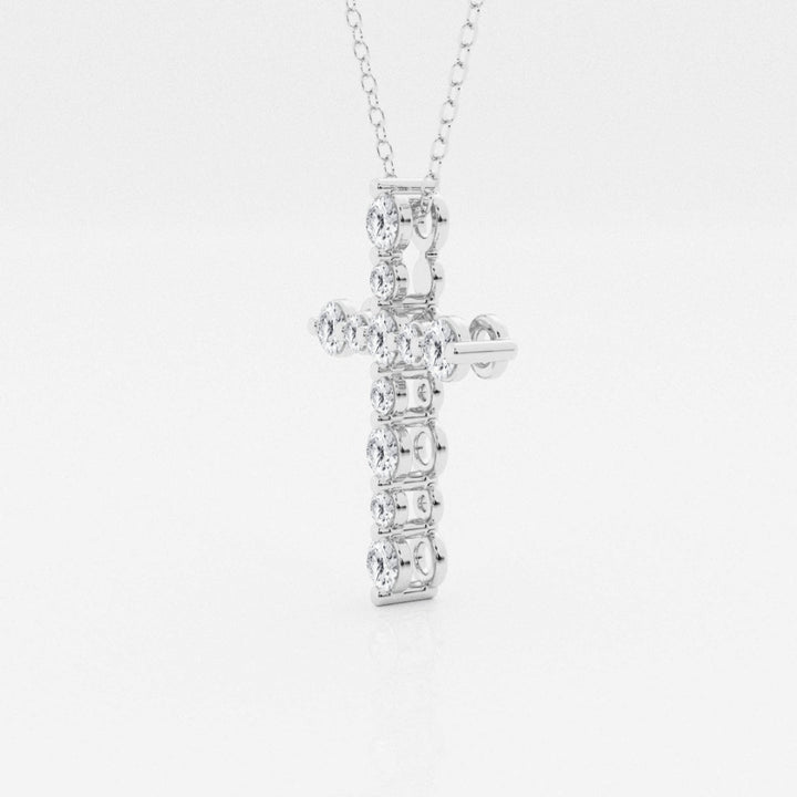 Lab Grown 2.16 CT Round Cut Diamond Art Deco Necklace