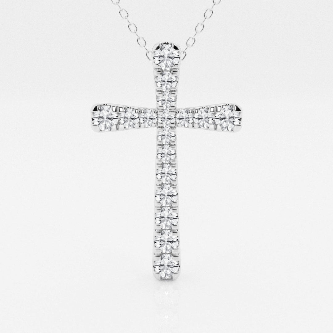 Lab Grown 1.89 CT Round Cut Diamond Mid-Century Necklace