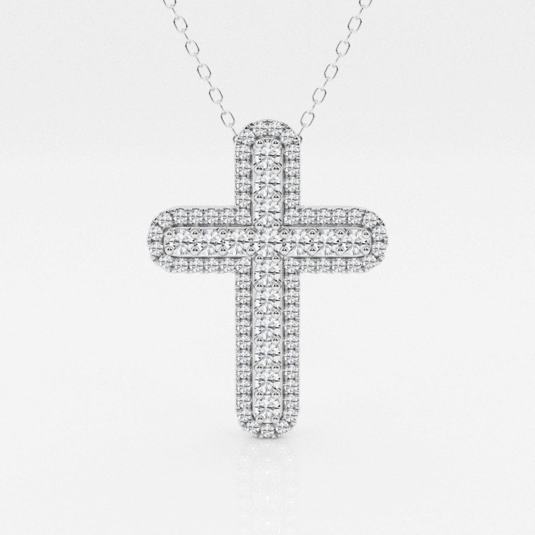 Lab Grown 3.70 CT Round Cut Diamond Boho & Hippie Necklace Jewel Carts