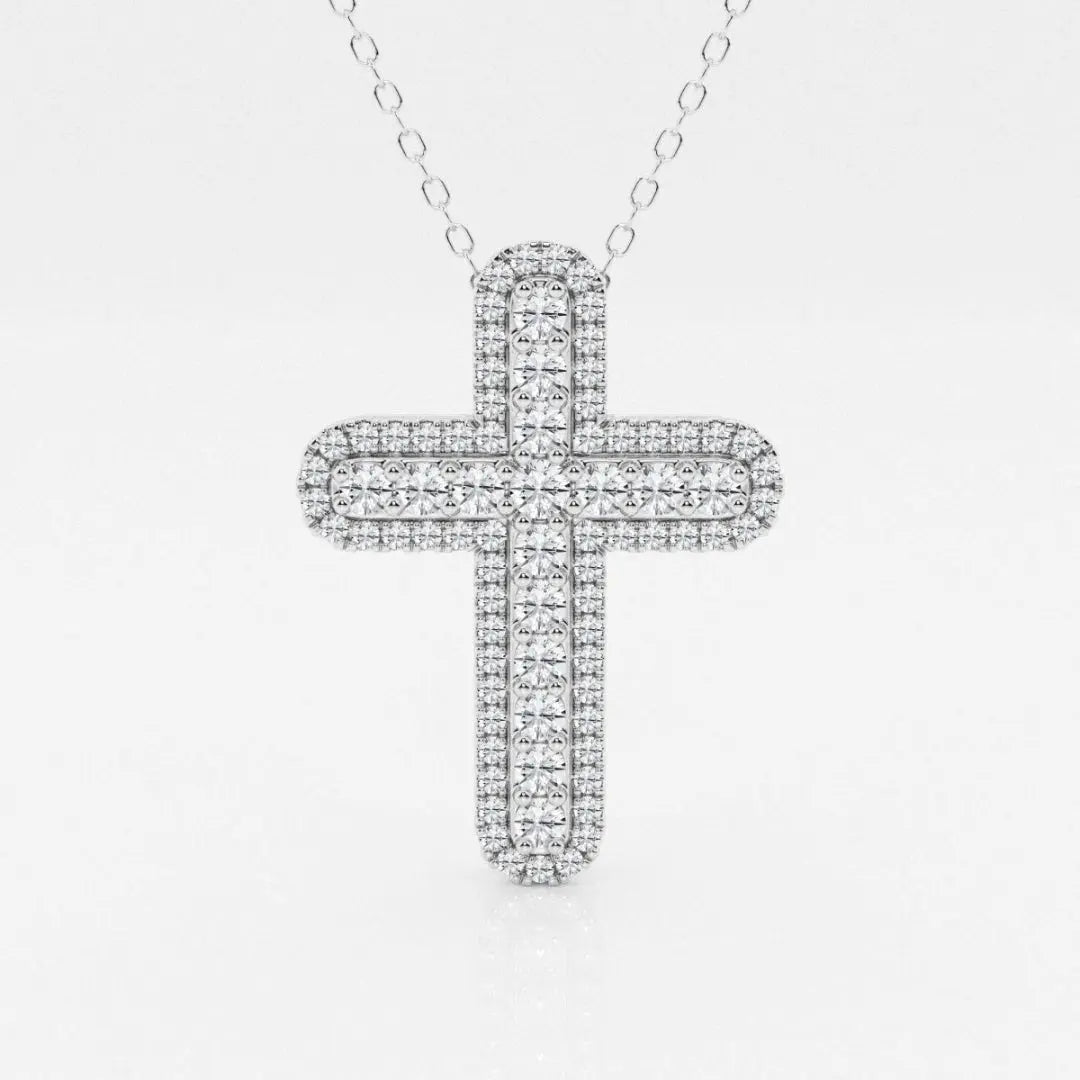 Lab Grown 3.70 CT Round Cut Diamond Boho & Hippie Necklace Jewel Carts