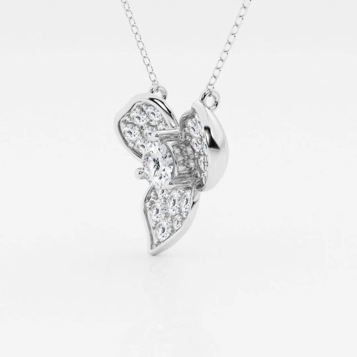Lab Grown 2.05 CT Round Cut Diamond Minimalist Necklace Jewel Carts