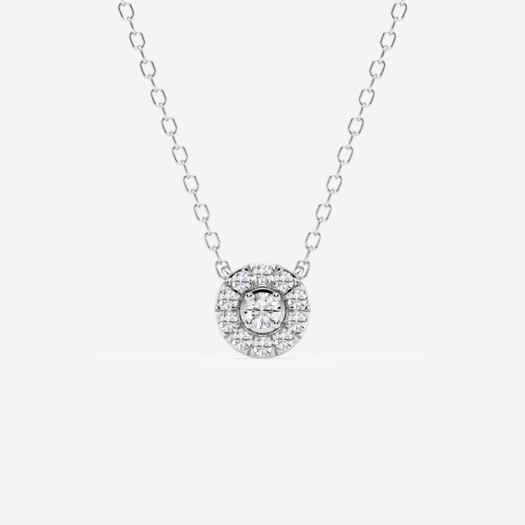 Lab Grown 1.10 CT Round Cut Diamond Boho & Hippie Necklace Jewel Carts