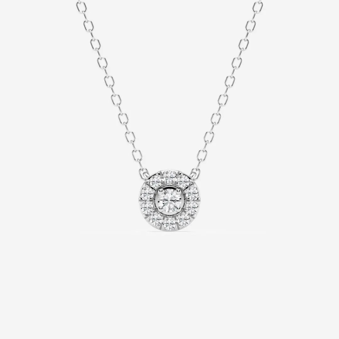 Lab Grown 1.10 CT Round Cut Diamond Boho & Hippie Necklace Jewel Carts