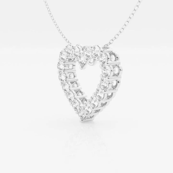Lab Grown 1.25 CT Round Cut Diamond Celtic Necklace Jewel Carts