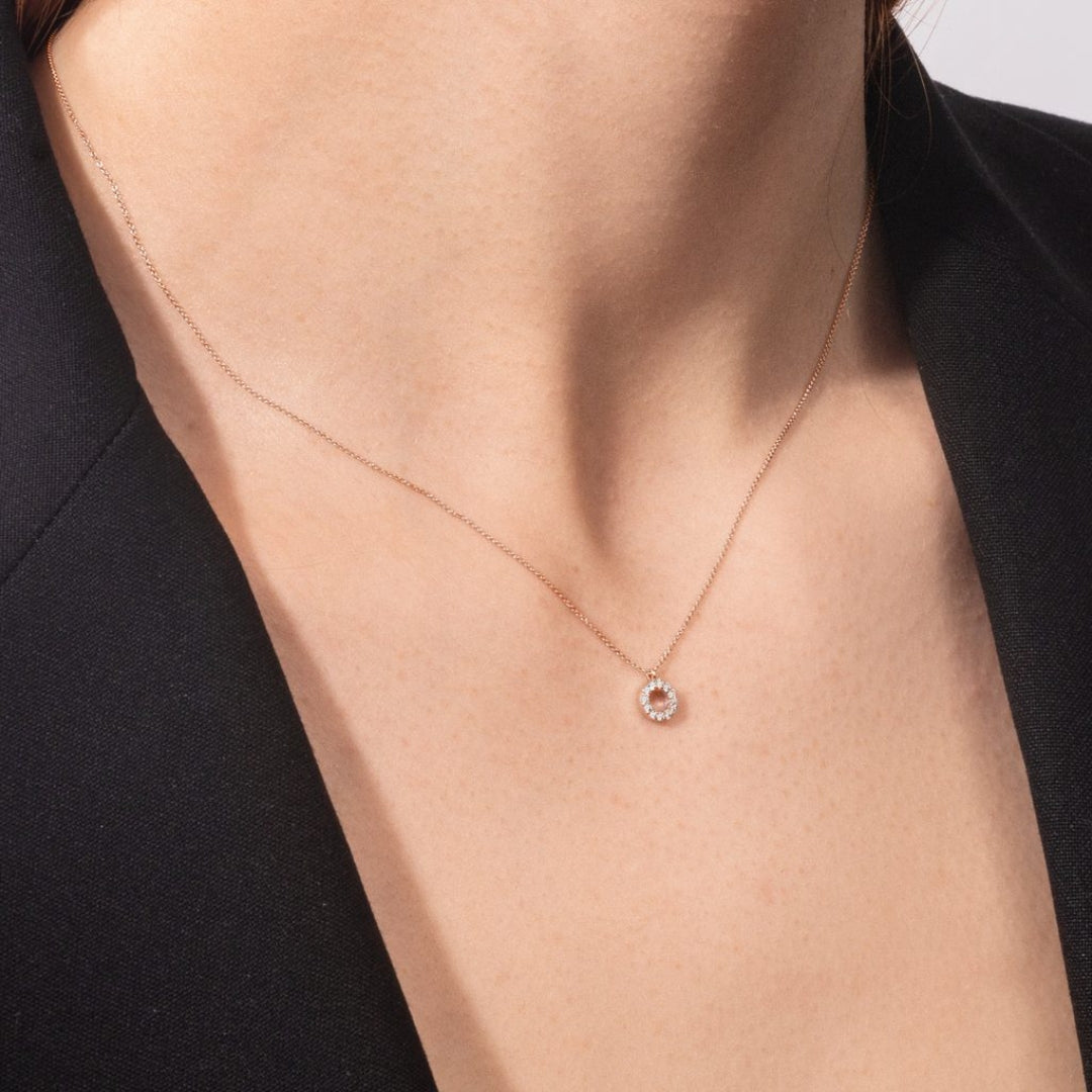 Lab Grown 1.00 CT Round Cut Diamond Boho & hippie Necklace Jewel Carts