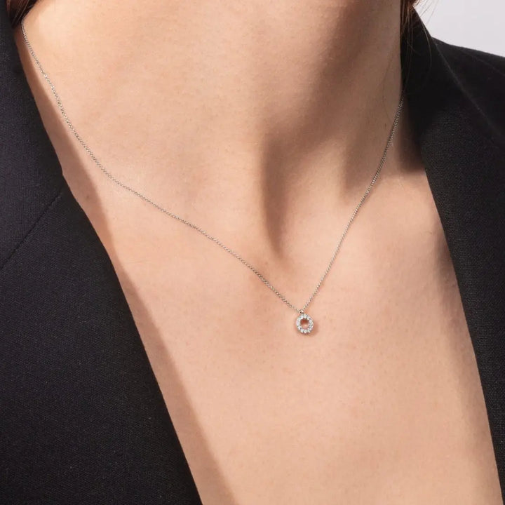 Lab Grown 1.00 CT Round Cut Diamond Boho & hippie Necklace Jewel Carts