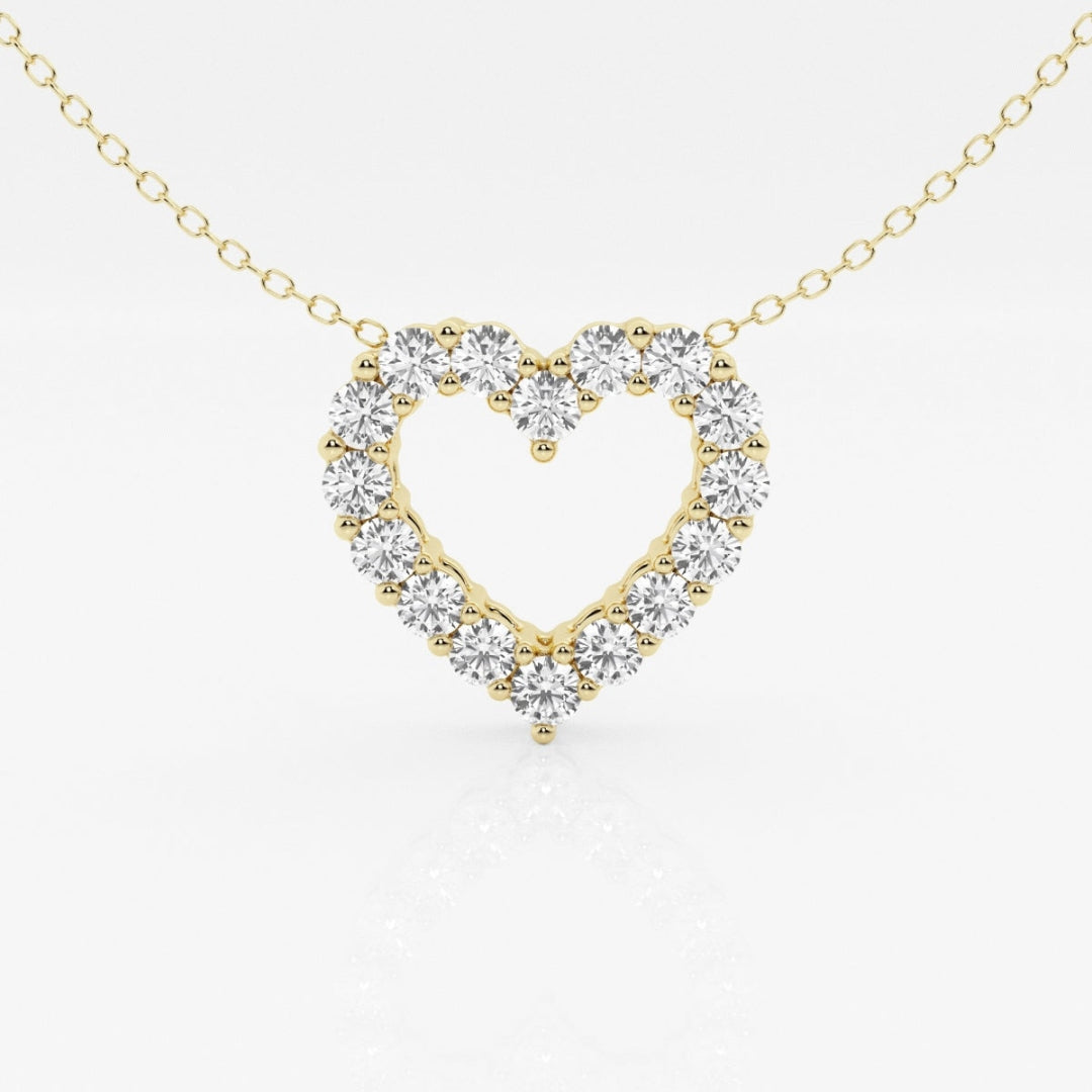 Lab Grown 1.25 CT Round Cut Diamond Celtic Necklace Jewel Carts