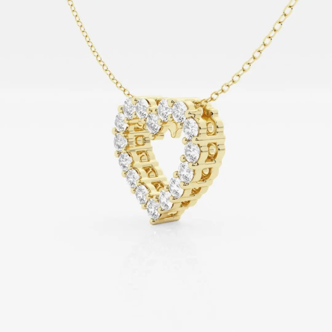 Lab Grown 1.25 CT Round Cut Diamond Celtic Necklace Jewel Carts