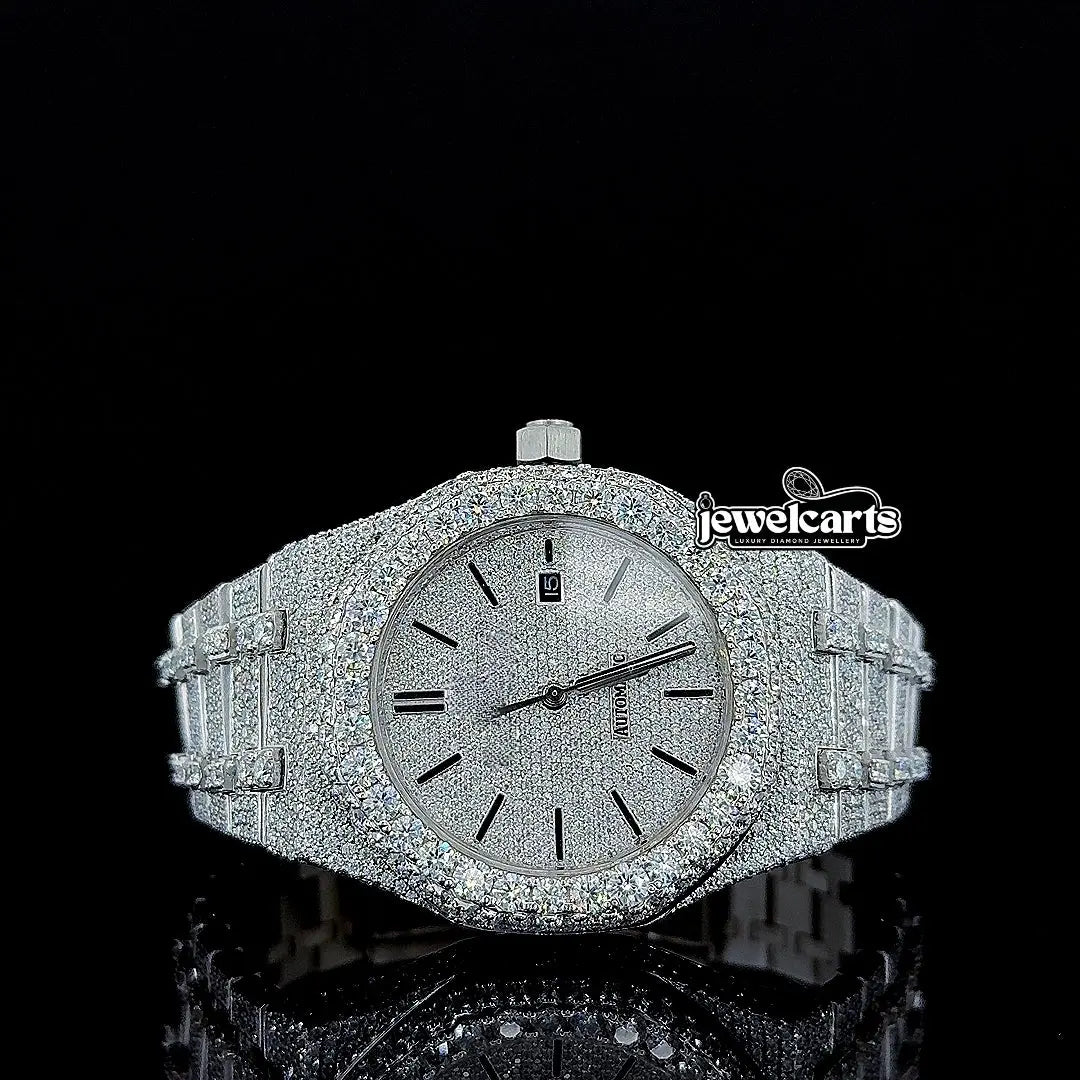 Men's AP Moissanite Watch Front View