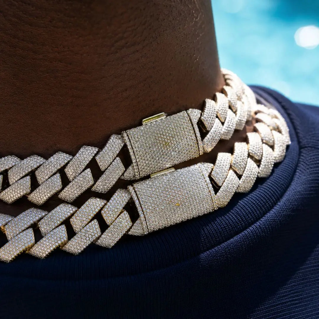 VVS Cuban Link Chain (ALL SIZES) 14K Gold Jewel Carts