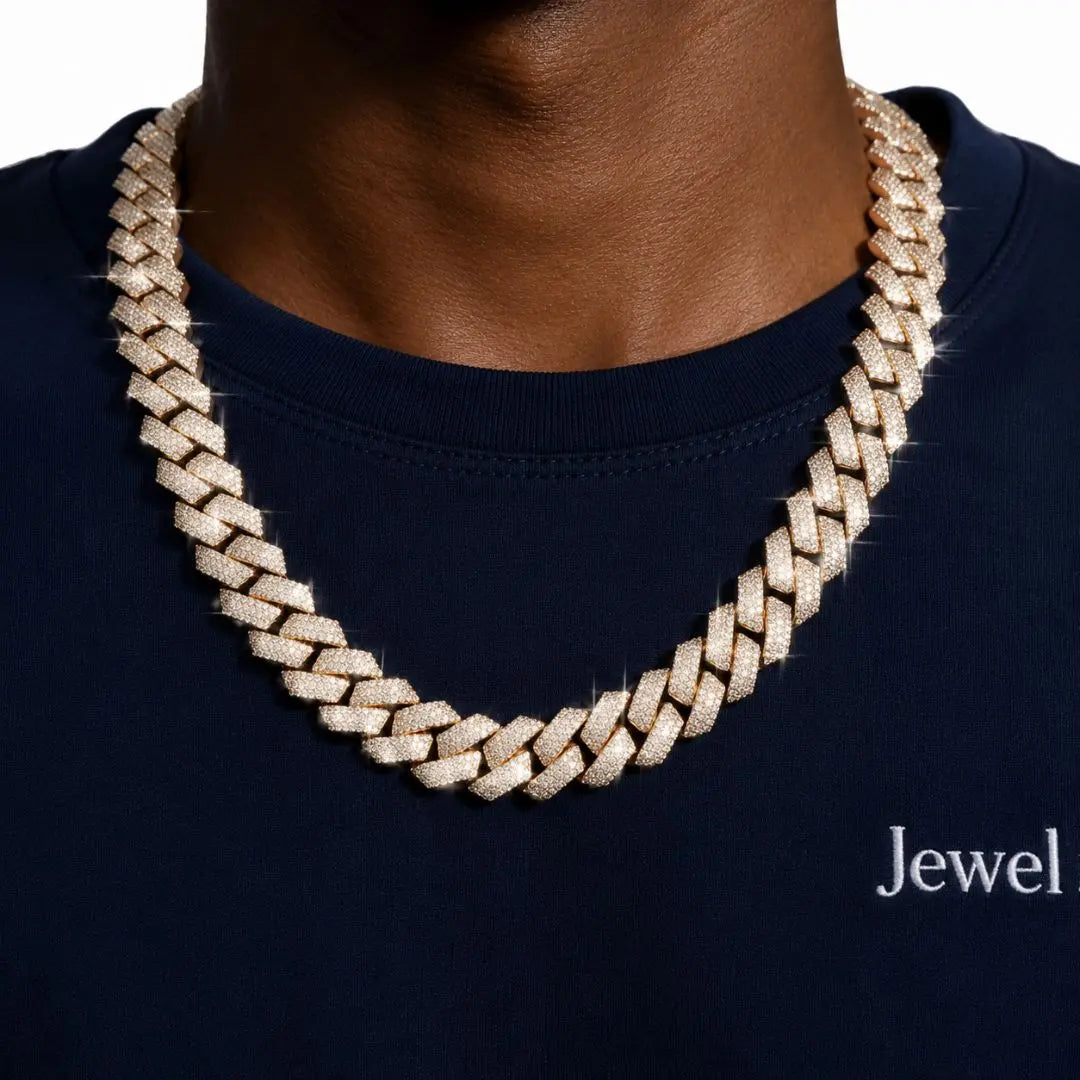 VVS Cuban Link Chain (ALL SIZES) 14K Gold Jewel Carts