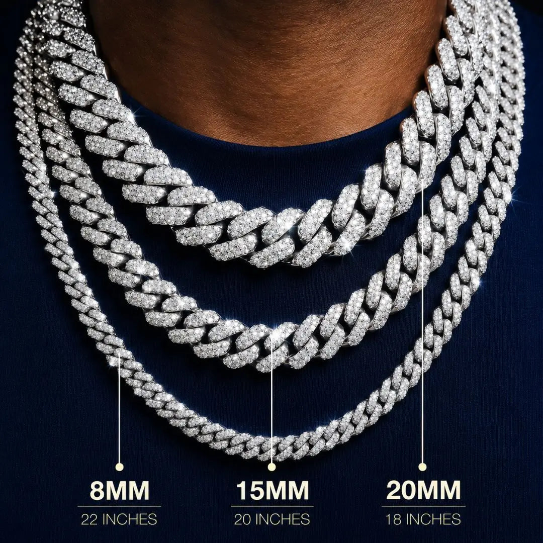 VVS Cuban Link Chain (ALL SIZES) 14K Gold Jewel Carts