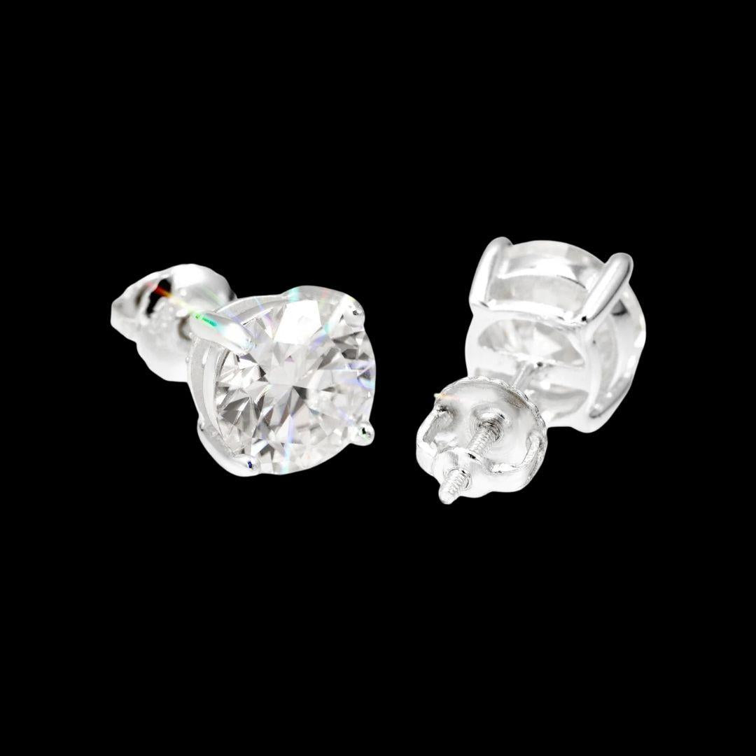 Moissanite Essentials Jewelry Bundle Stud Front View