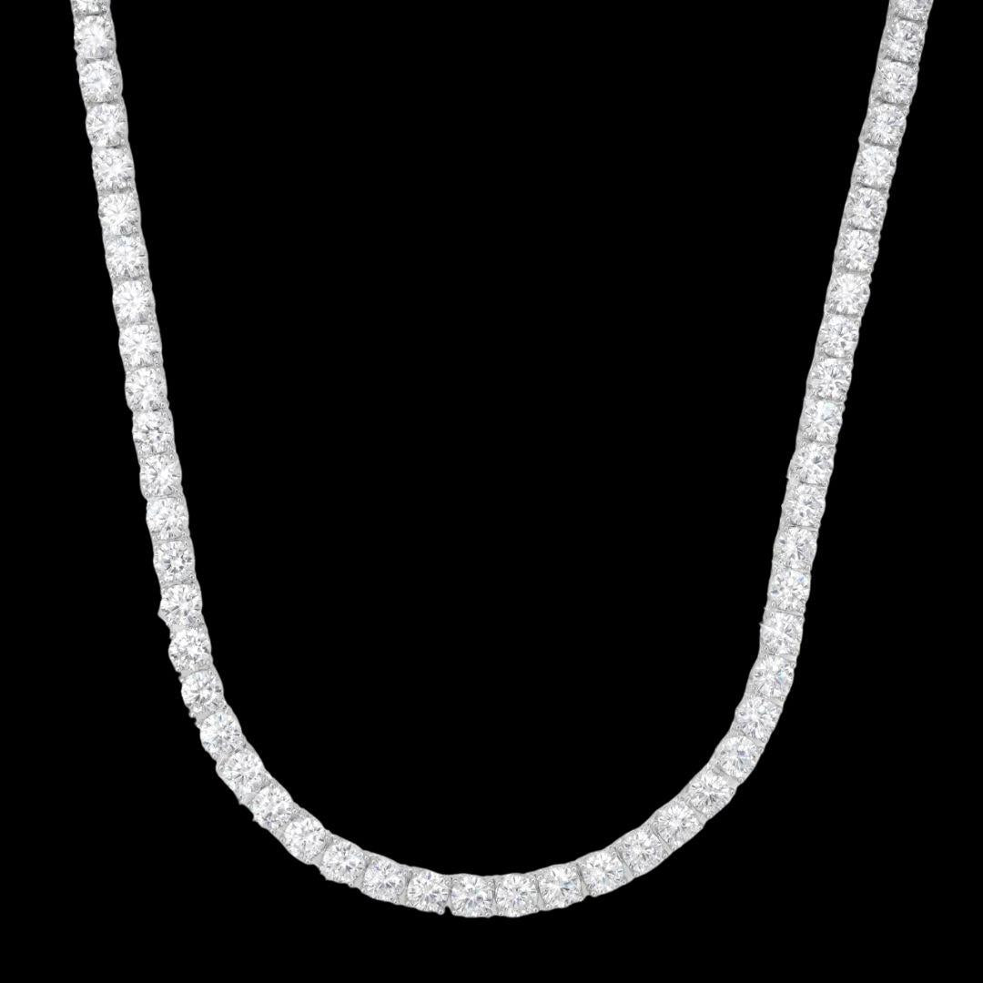 Moissanite Essentials Jewelry Bundle Tennis Chain Front View
