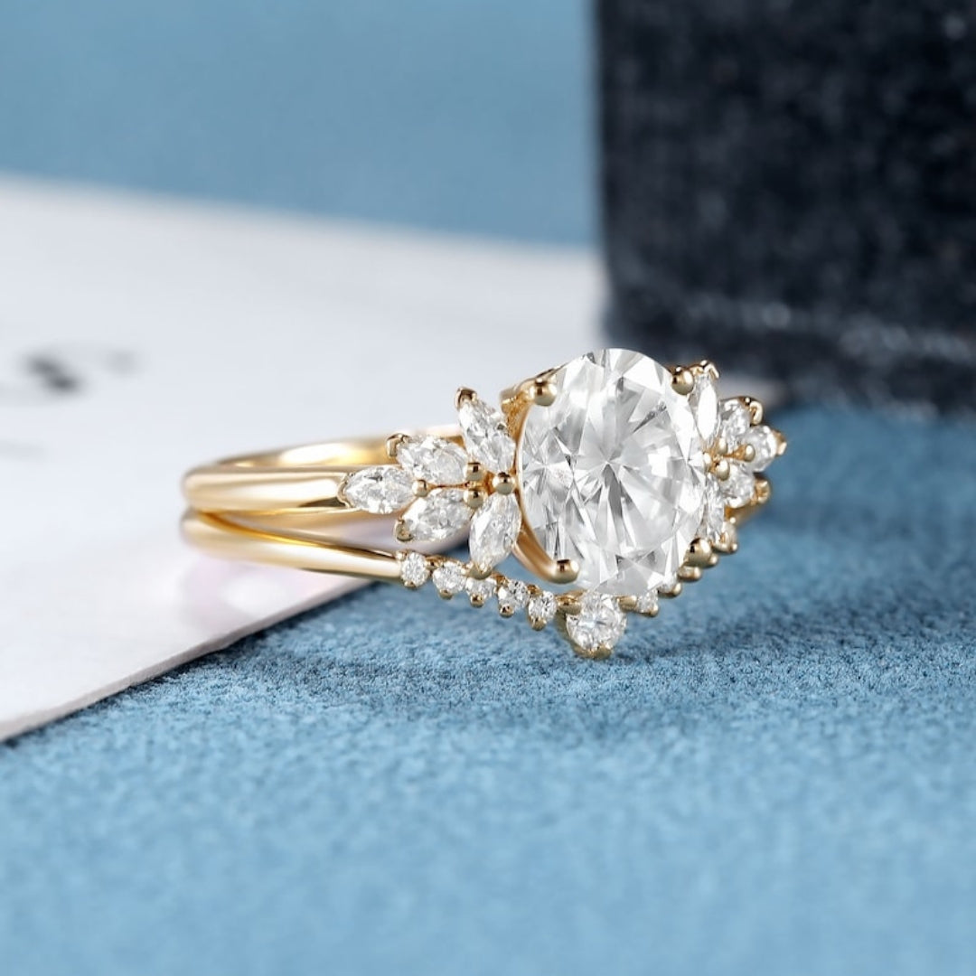 Cherished Spark Oval Cut Diamond Ring for Her