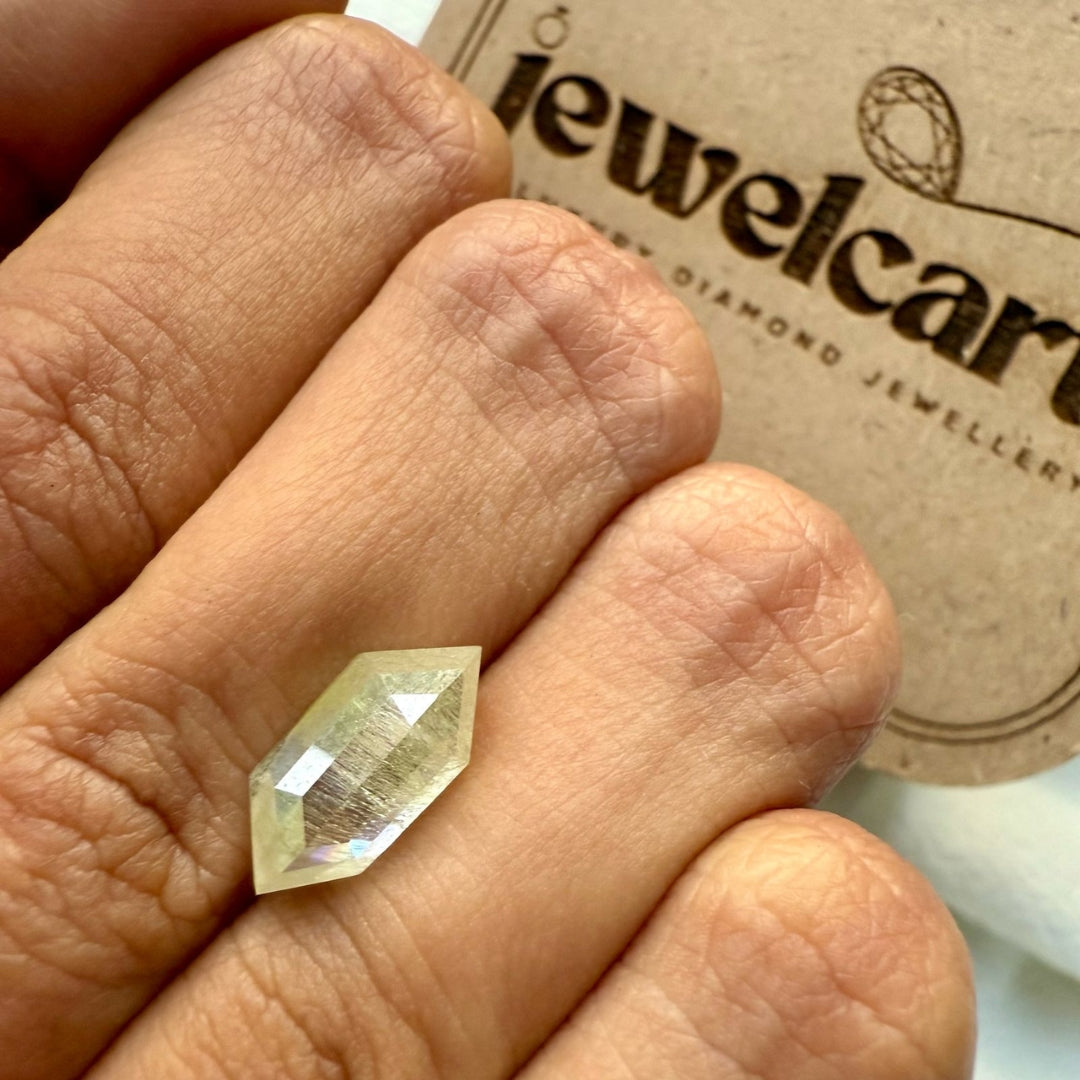 Salt and Pepper 2.64 CT Hexagon Shape Loose Diamond