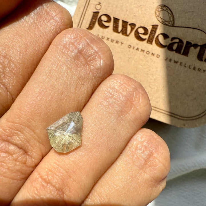 Salt and Pepper 2.75 CT Sheild Shape Loose Diamond