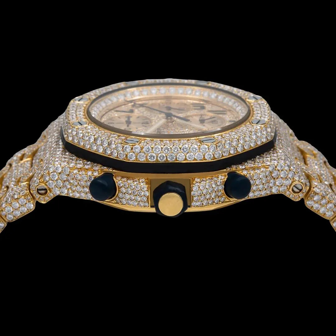 VVS Clarity Moissanite AP Watch Crown View