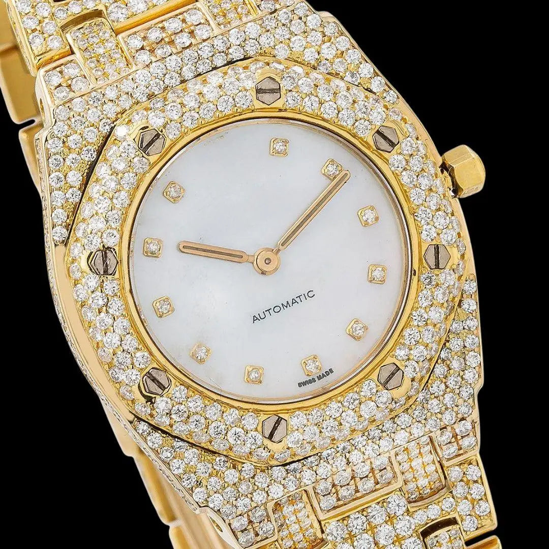 Women's Moissanite AP Watch Close Up Dial View