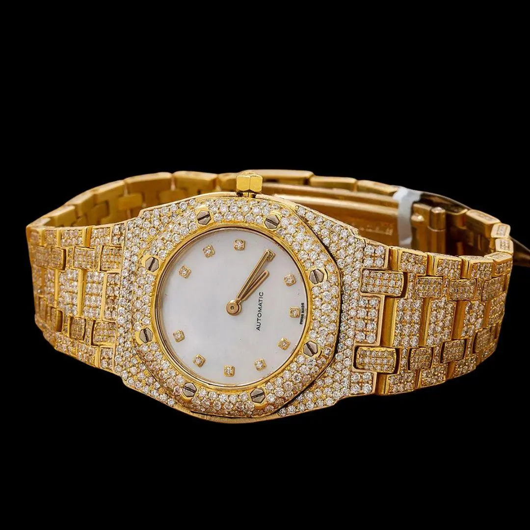 Women's Moissanite AP Watch Close Up Front View