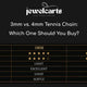 3mm vs. 4mm Tennis Chain: Which One Should You Buy?