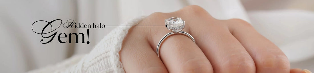 Hidden Halo Diamond Ring