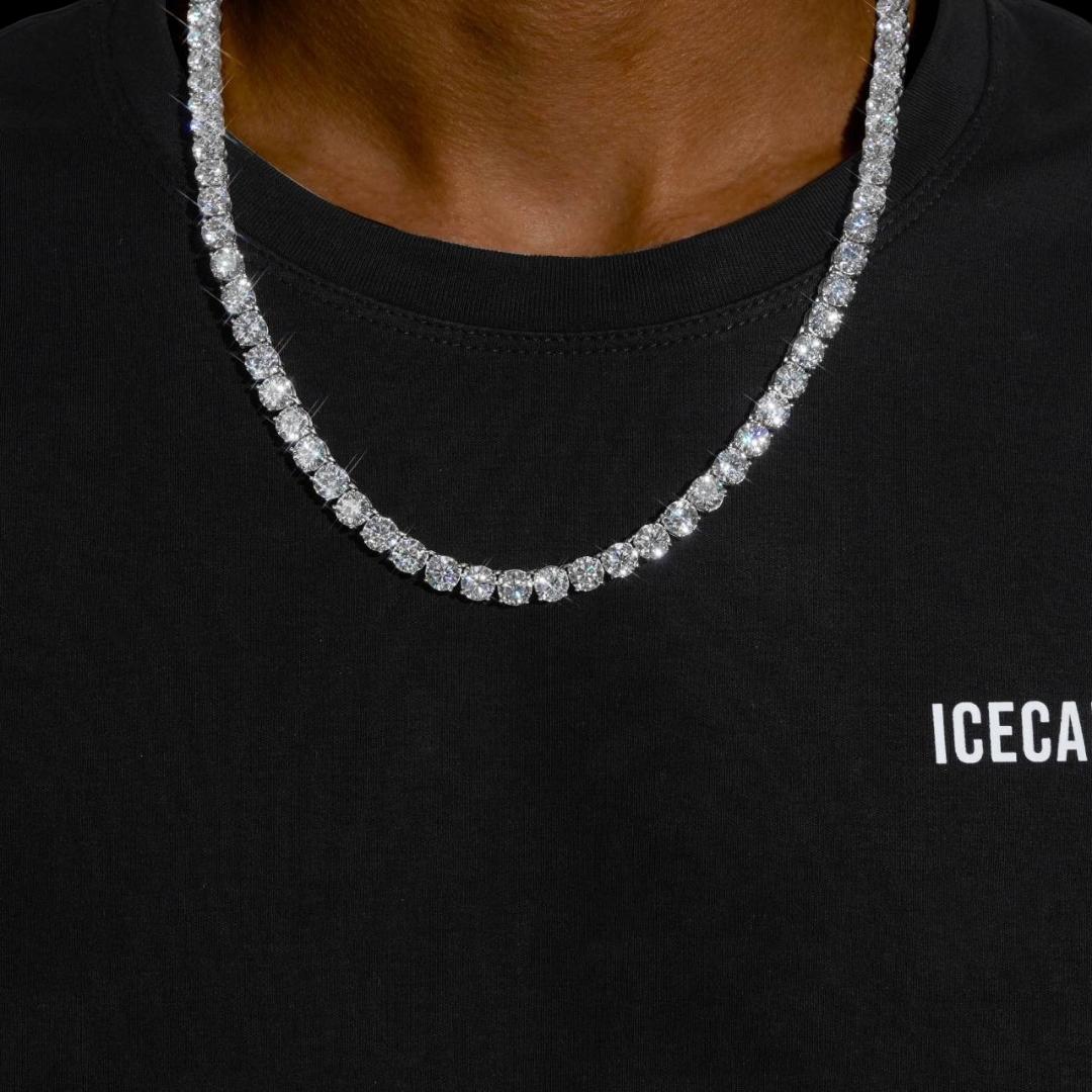 5MM Moissanite Tennis Chain and Bracelet Set