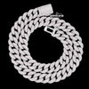 14K Gold 14MM Round Moissanite Miami Cuban Chain