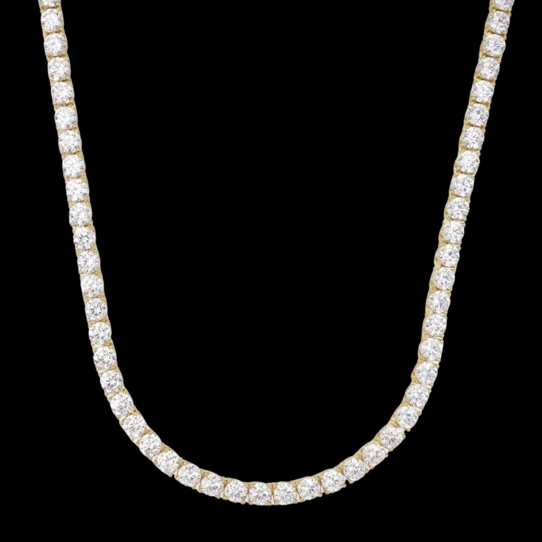 5MM Moissanite Tennis Chain and Bracelet Set