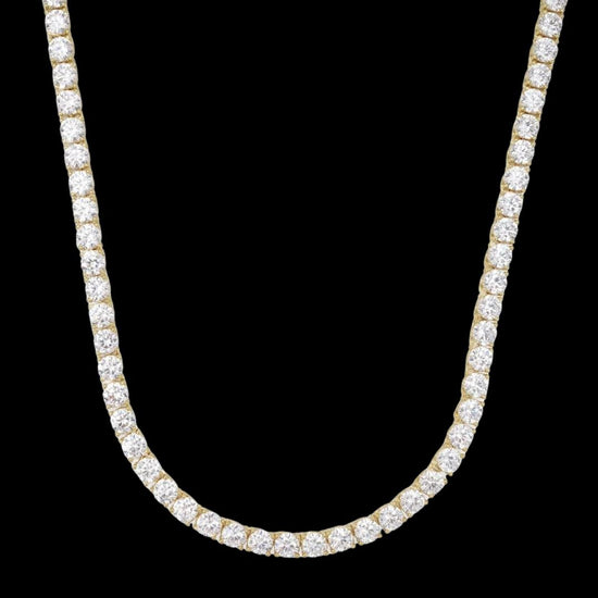 5MM Moissanite Tennis Chain and Bracelet Set