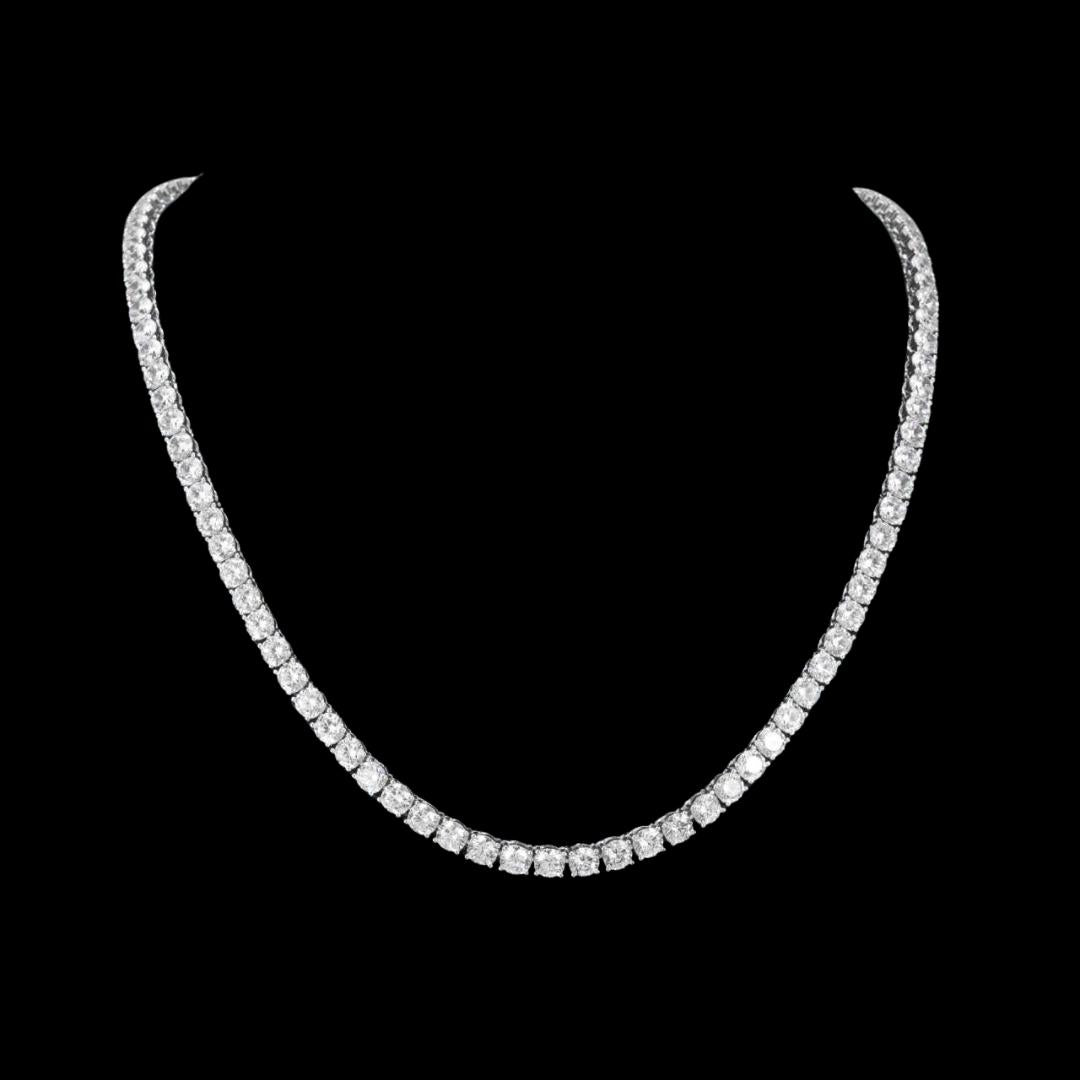 5MM Moissanite Tennis Chain and Bracelet Set
