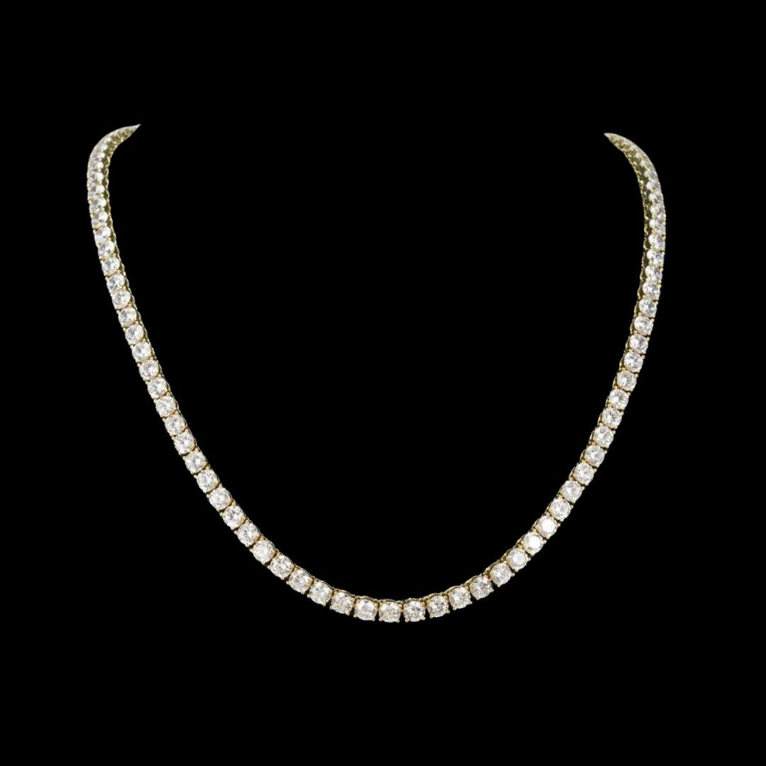 5MM Moissanite Tennis Chain and Bracelet Set