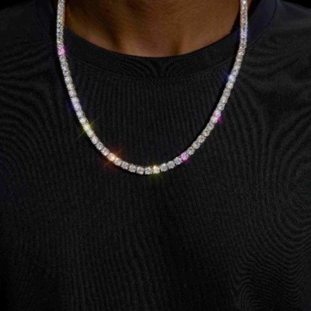 5MM Moissanite Tennis Chain and Bracelet Set