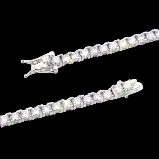 3MM Moissanite Tennis Chain and Bracelet Set