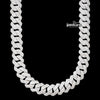 15MM 4-Row Moissanite Cuban Link Chain 14K Gold