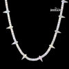 4MM Moissanite Spiked Tennis Chain 14K Gold