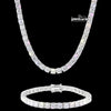 5MM Moissanite Tennis Chain and Bracelet Set