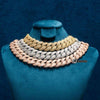 22MM Moissanite 6-Row Miami Cuban Link Chain 14K Gold