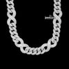 20mm Moissanite Infinity Link Chain in 14K Gold