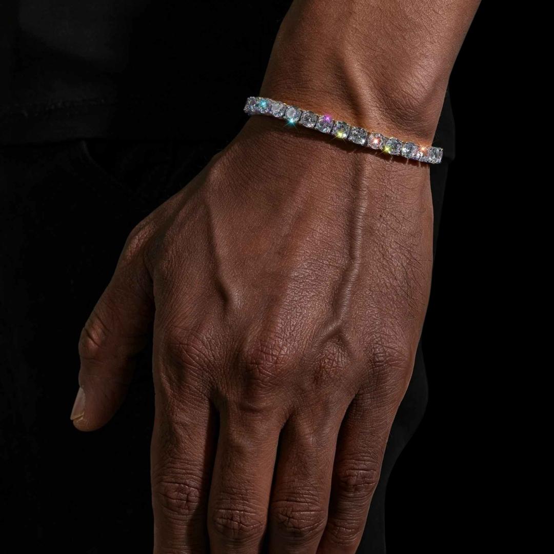 5MM Moissanite Tennis Chain and Bracelet Set