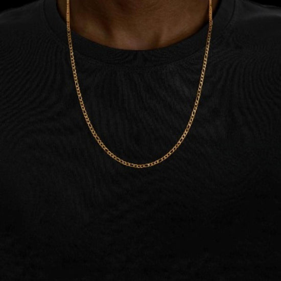 3mm Figaro Chain in 14K Yellow Gold