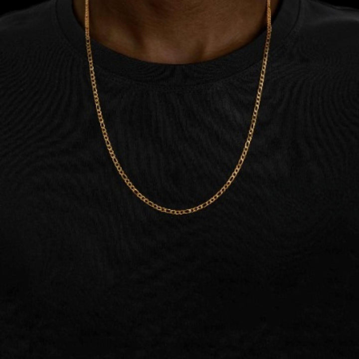 3mm Figaro Chain in 14K Yellow Gold