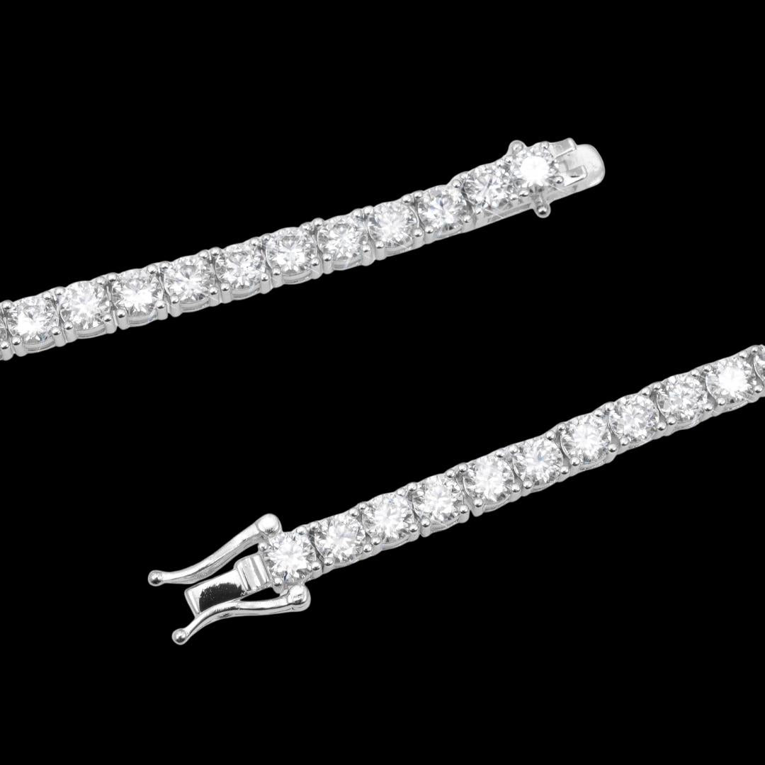 3MM Moissanite Tennis Chain and Bracelet Set