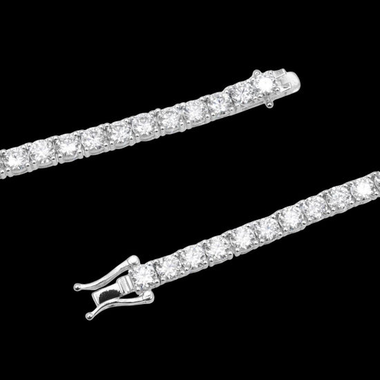 3MM Moissanite Tennis Chain and Bracelet Set