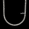 4MM 925 Sterling Silver Byzantine Chain