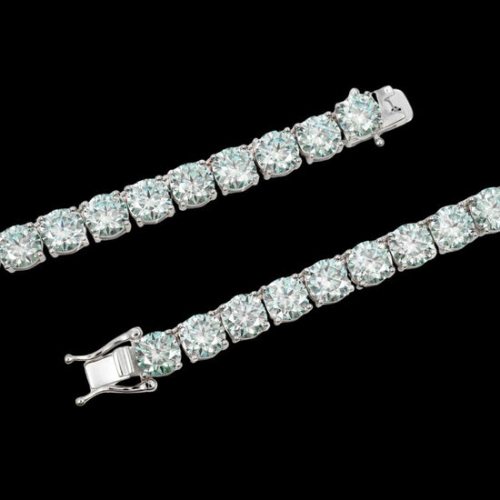 6MM VVS Moissanite Tennis Necklace in 14K Gold