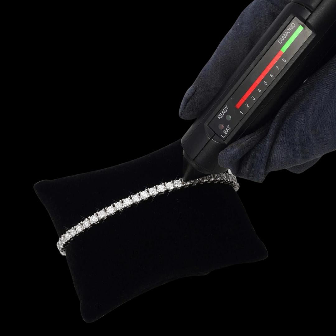 3MM Moissanite Tennis Chain and Bracelet Set