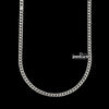 4mm Cuban Link Chain in 925 Sterling Silver