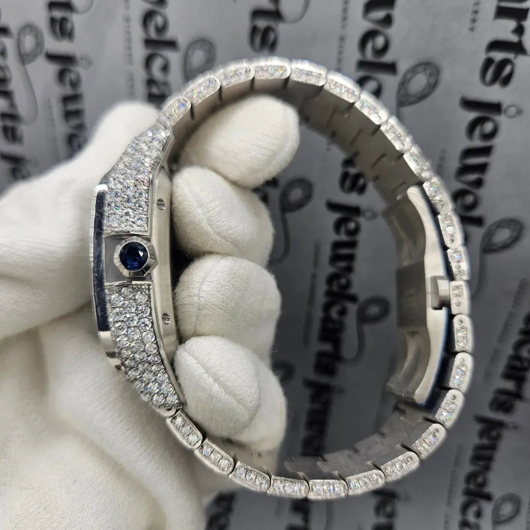 Cartier Santos Arabic Moissanite Watch Cartier